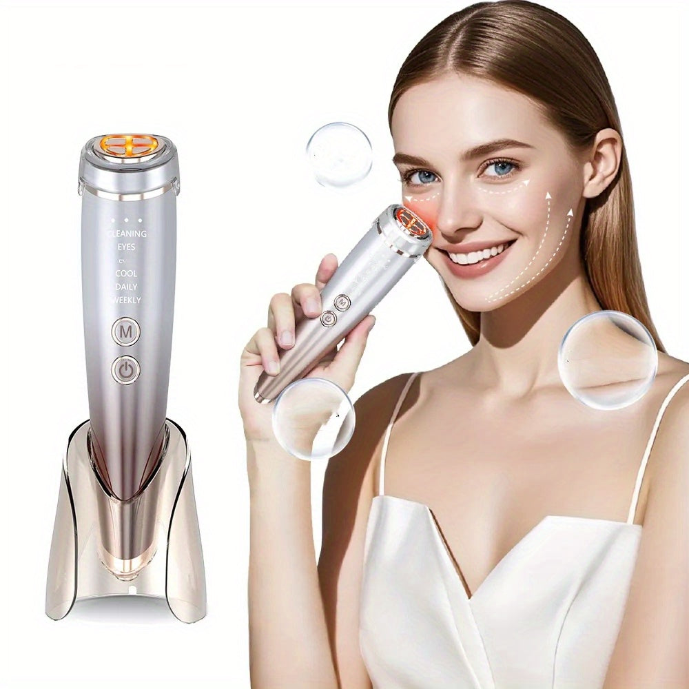 6-in-1 USB Rechargeable Facial Skin Care Device with 2000mAh Lithium Battery for Home Use