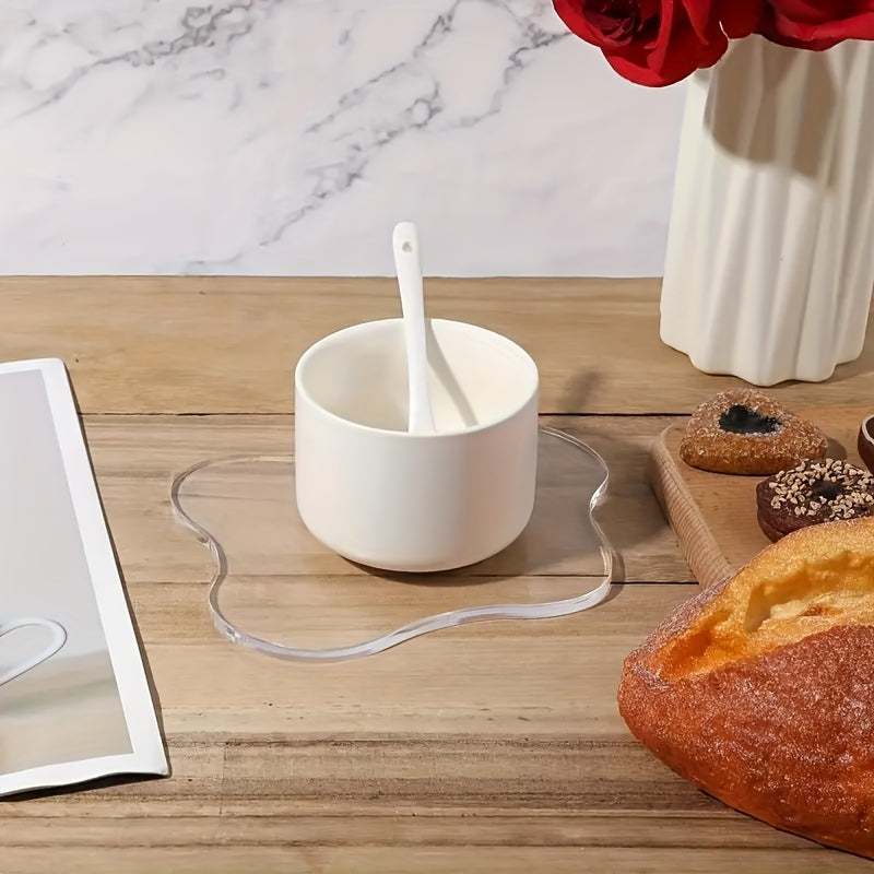 Akril bulut shaklidagi coaster zargarlik buyumlarini namoyish qilish va chashka matlari ta'til uchun