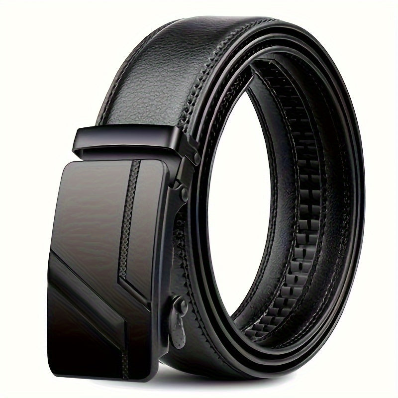 Men's PU Leather Belt Automatic Iron Buckle Casual Everyday Wear