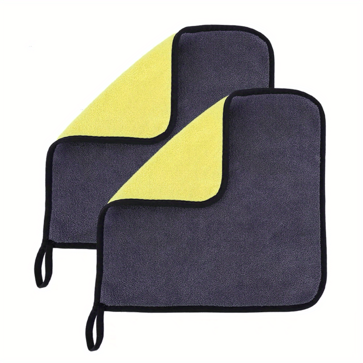 Toalla de microfibra de coral de alta densidad para lavado de coches, doble cara, absorbente y para limpiar cristales