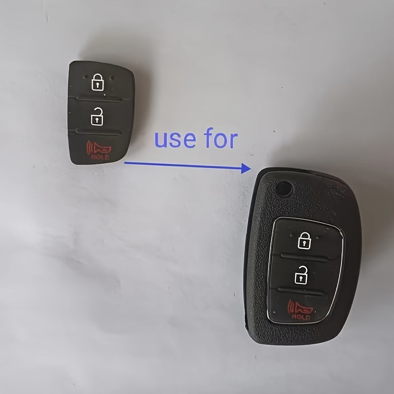 Universal Silicone Remote Key Fob Cover for 3-Button Flip Key Control