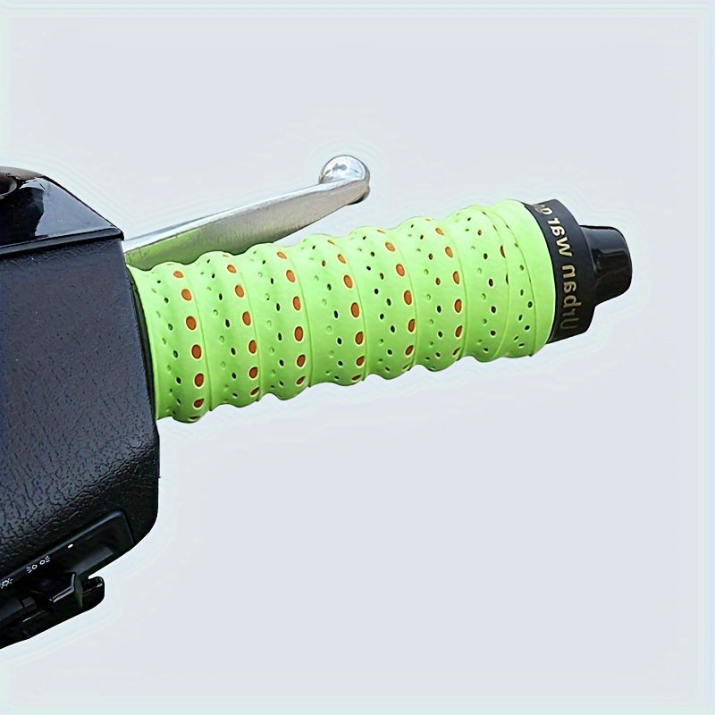 Motorcycle Handlebar Cover Dual-Color Anti-Slip Breathable Soft Grip for Scooters