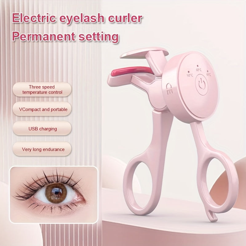 Electric Eyelash Curler USB Rechargeable Portable Heating Tool Gift