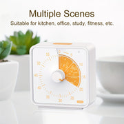 Bolalar uchun 60 daqiqalik vizual taymer, meva naqshli, sukut rejimida, sinf, ofis, oshxona