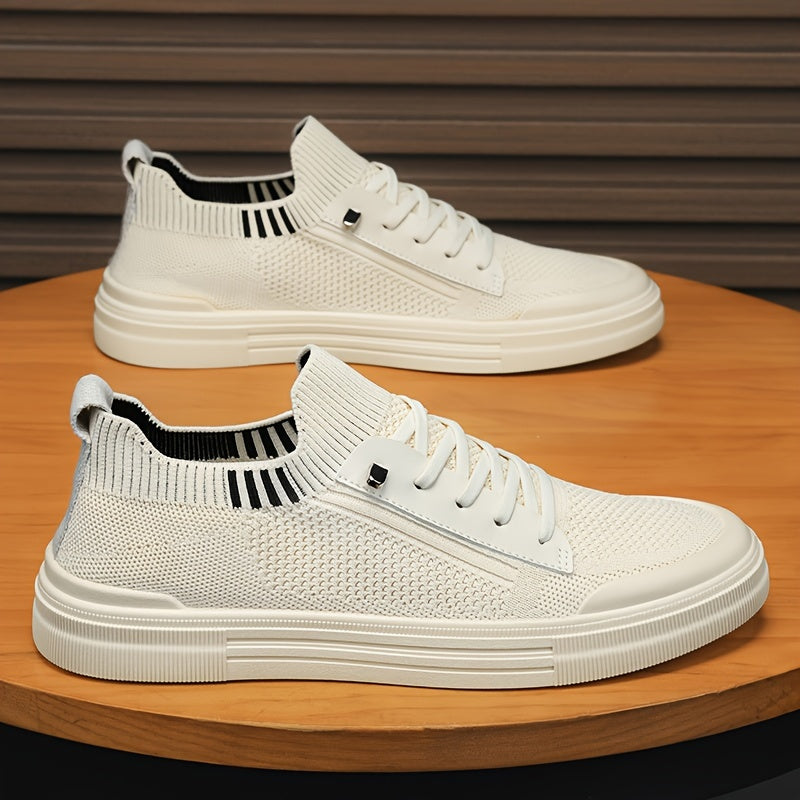 Men's Mesh Sneakers Lightweight Breathable Low Top Casual Shoes