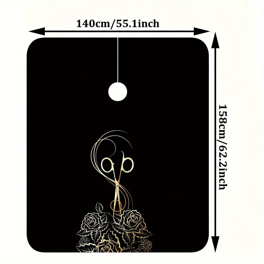 Waterproof Haircut Apron Set for Salon Professionals Polyester Easy to Clean All Hairstyles