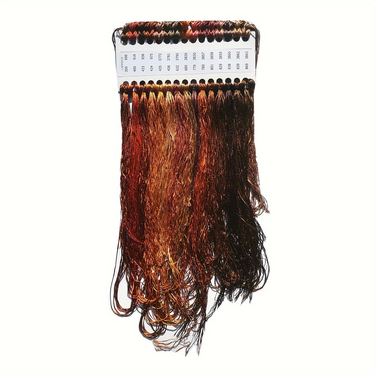 30-rangli polyester ipak ipi to'plami, xochbo'yash uchun o'z-o'zini tikish, igna ishlari