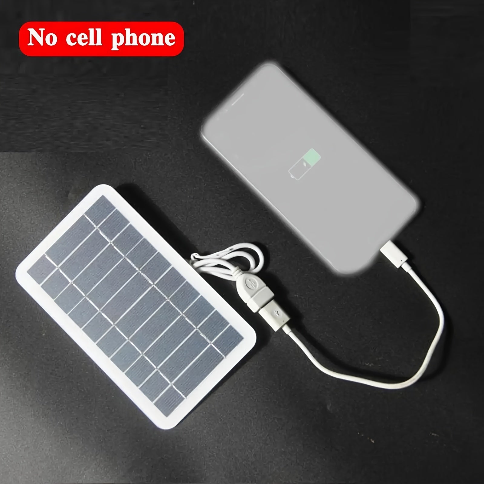 Portable Solar Panel Charger for Camping and Travel with Magnetic Attachment for Phones Fans and Lights