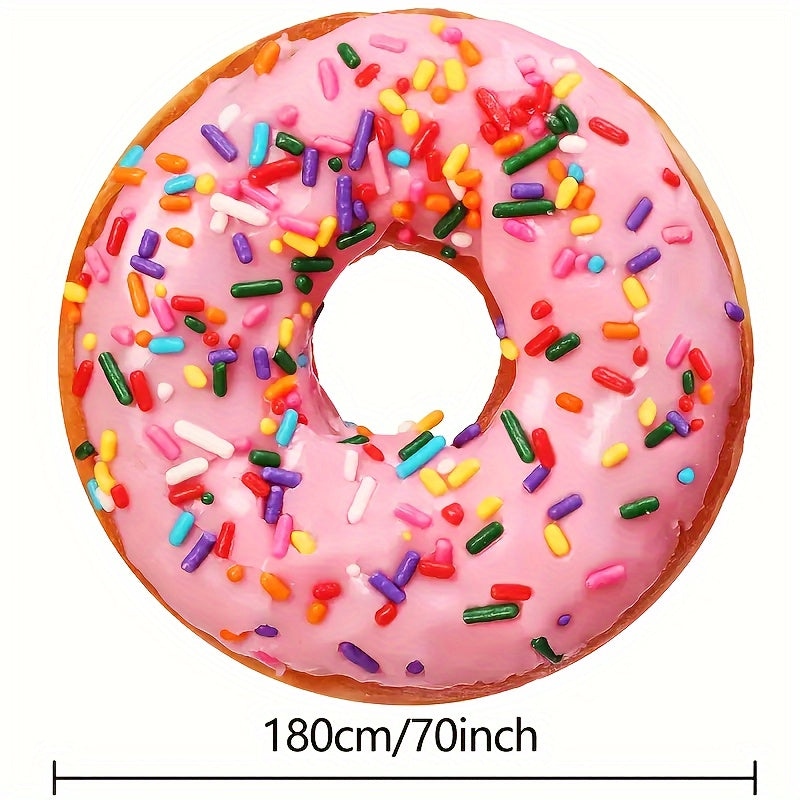 Hilarious Food Print Round Blanket for Couch, Travel, and Gift