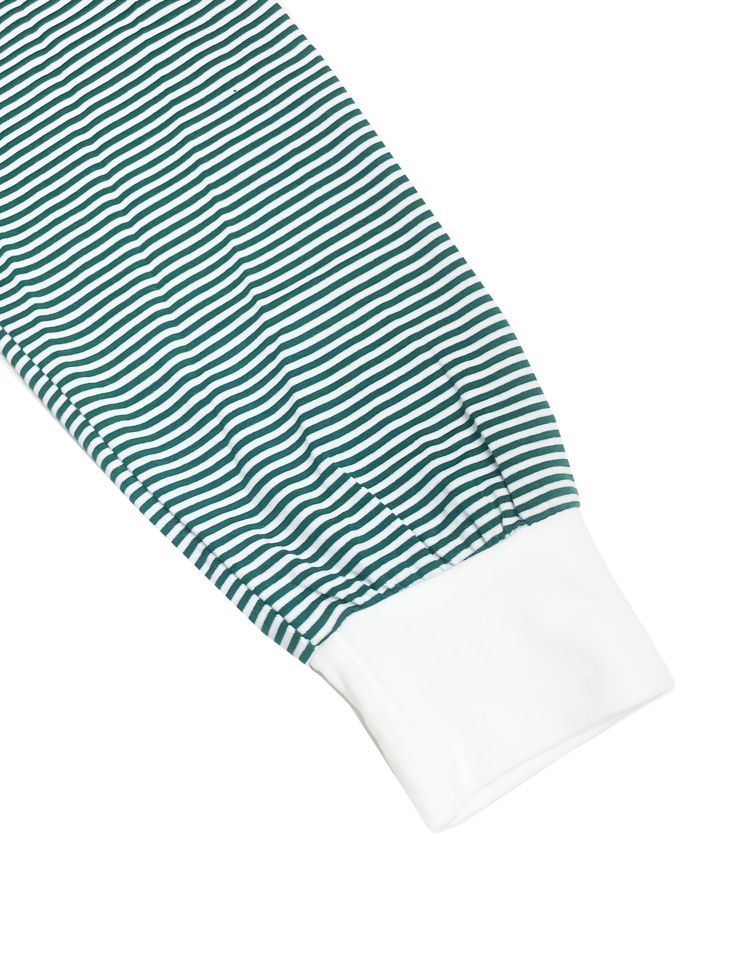 Adult Striped V-Neck Knit Loungewear Set with Long Sleeves and Pants