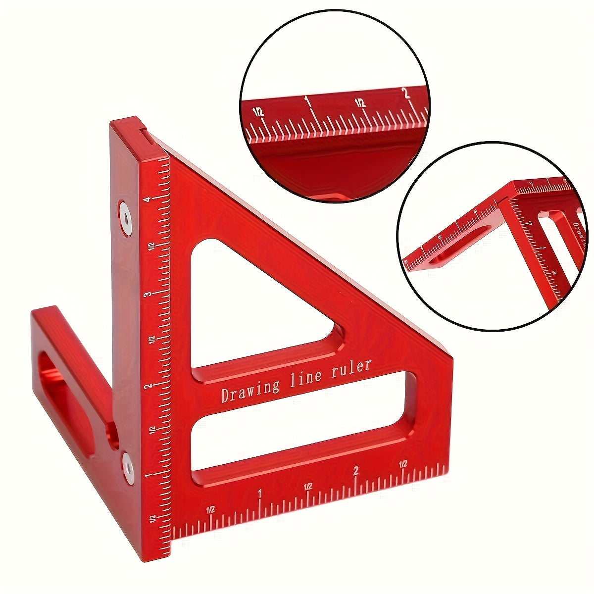 Aluminum Alloy 3D Multi-Angle Measuring Ruler for Engineers and Carpenters