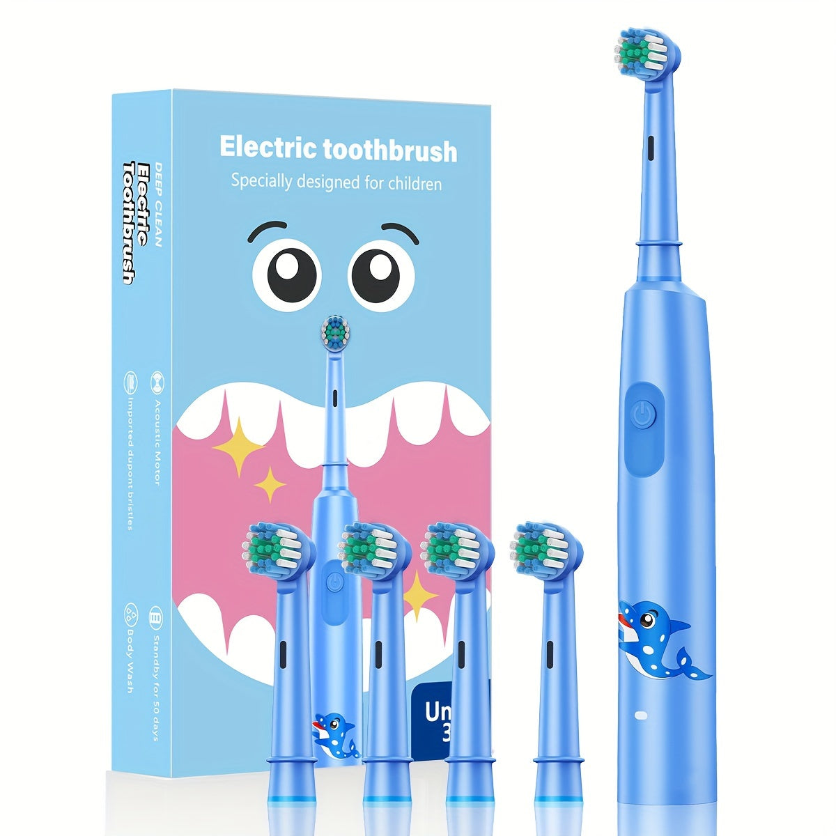 Electric Toothbrush Soft Bristles 3 Modes for Adults and Kids