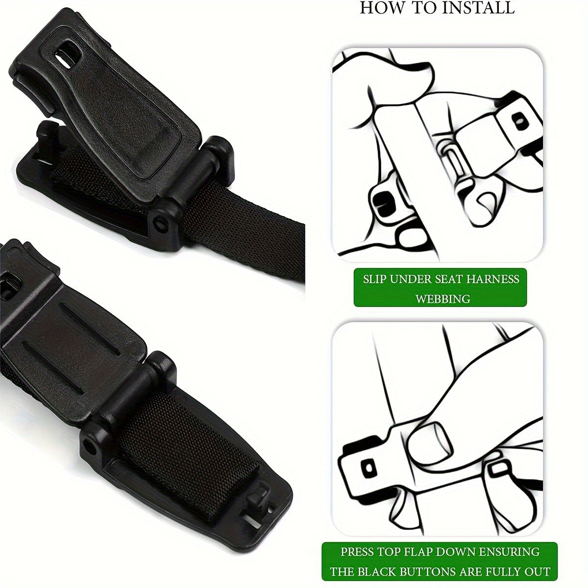 Child Safety Seatbelt Nylon Chest Clip Lock for Car Seats Backpacks and High Chairs