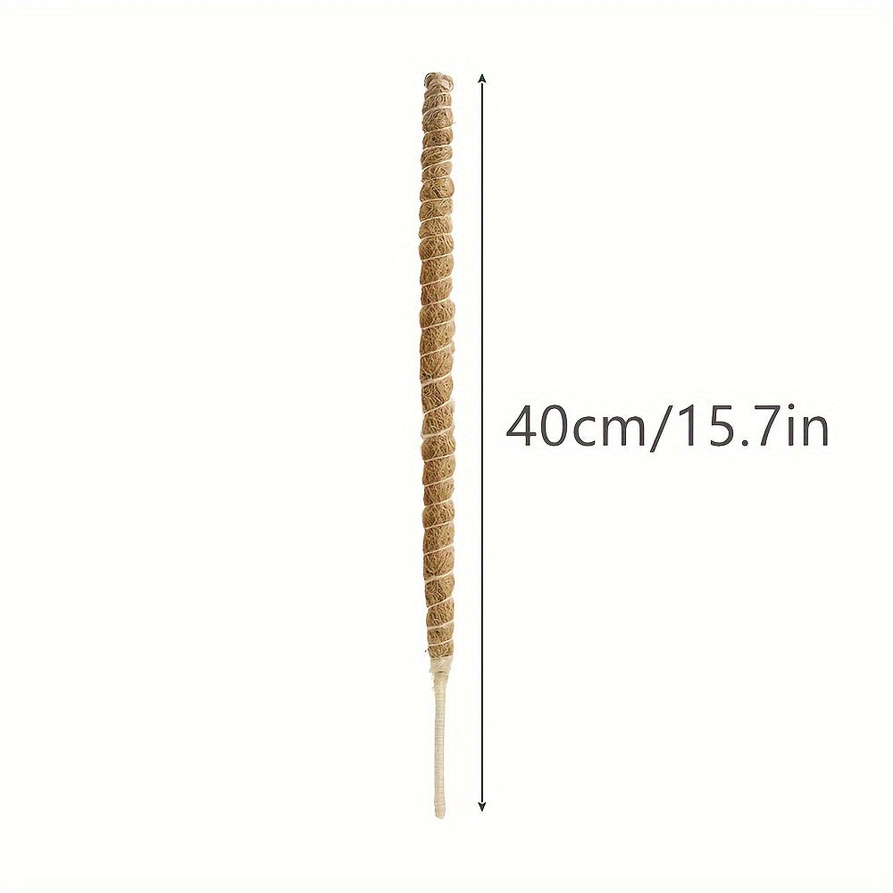 Set of Two Flexible Indoor Plant Support Poles for Climbing Plants