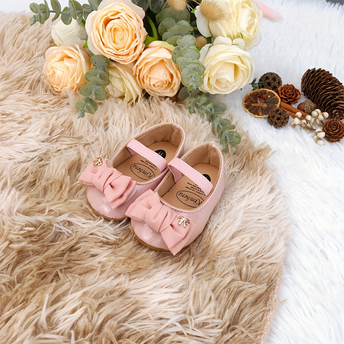 Kichkina qizlar uchun Mary Jane poyabzali, buklamali, yopishqoqsiz taglik, ichki va tashqi partiyalar uchun, bahor va kuz