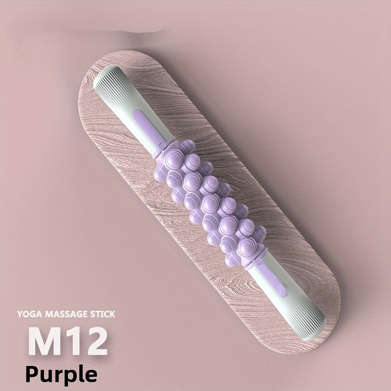Butun tanaga, fibromiyalji terapiyasiga, yoga dam olishiga va turli tanalar uchun o'z-o'zini massaj qilishga mo'ljallangan elektrsiz mushak massaj tayoqchasi.