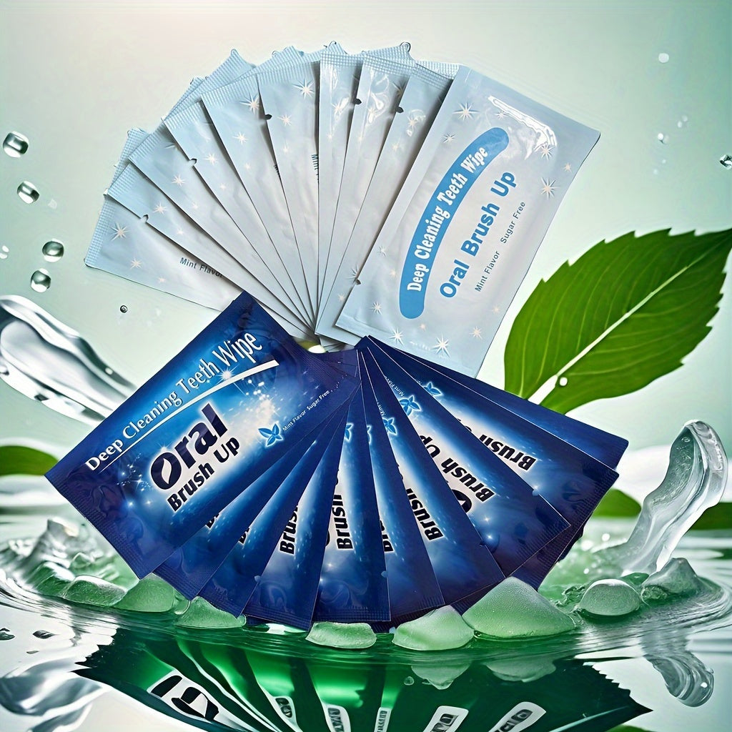 Disposable Finger Tooth Wipes 10 Pack Portable Oral Cleaning Travel Essentials