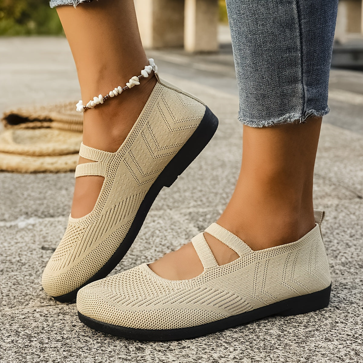 Women's Casual Breathable Sneakers for Walking Lightweight Hollow Knit