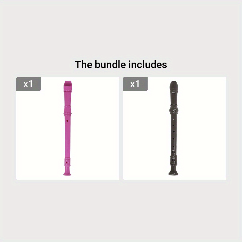 Yangi boshlovchilar uchun G kalitidagi 8 teshikli soprano blokflöte, tozalash tayoqchasi, ABS qatronidan tayyorlangan.