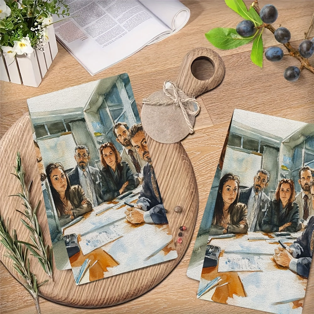 Ultra yumshoq oshxona sochiqlari 40x60cm so‘riladigan suvga chidamli ofis bezaklari