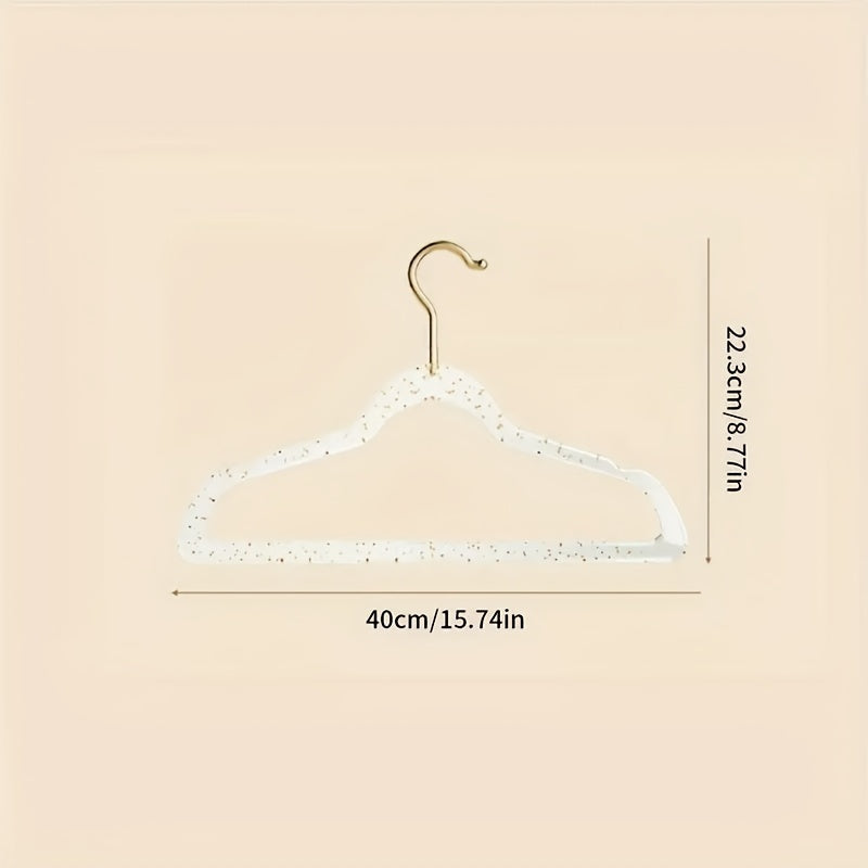 Juego de 12 perchas de acrílico antideslizantes transparentes para armario, duraderas y gruesas, perchas para prendas