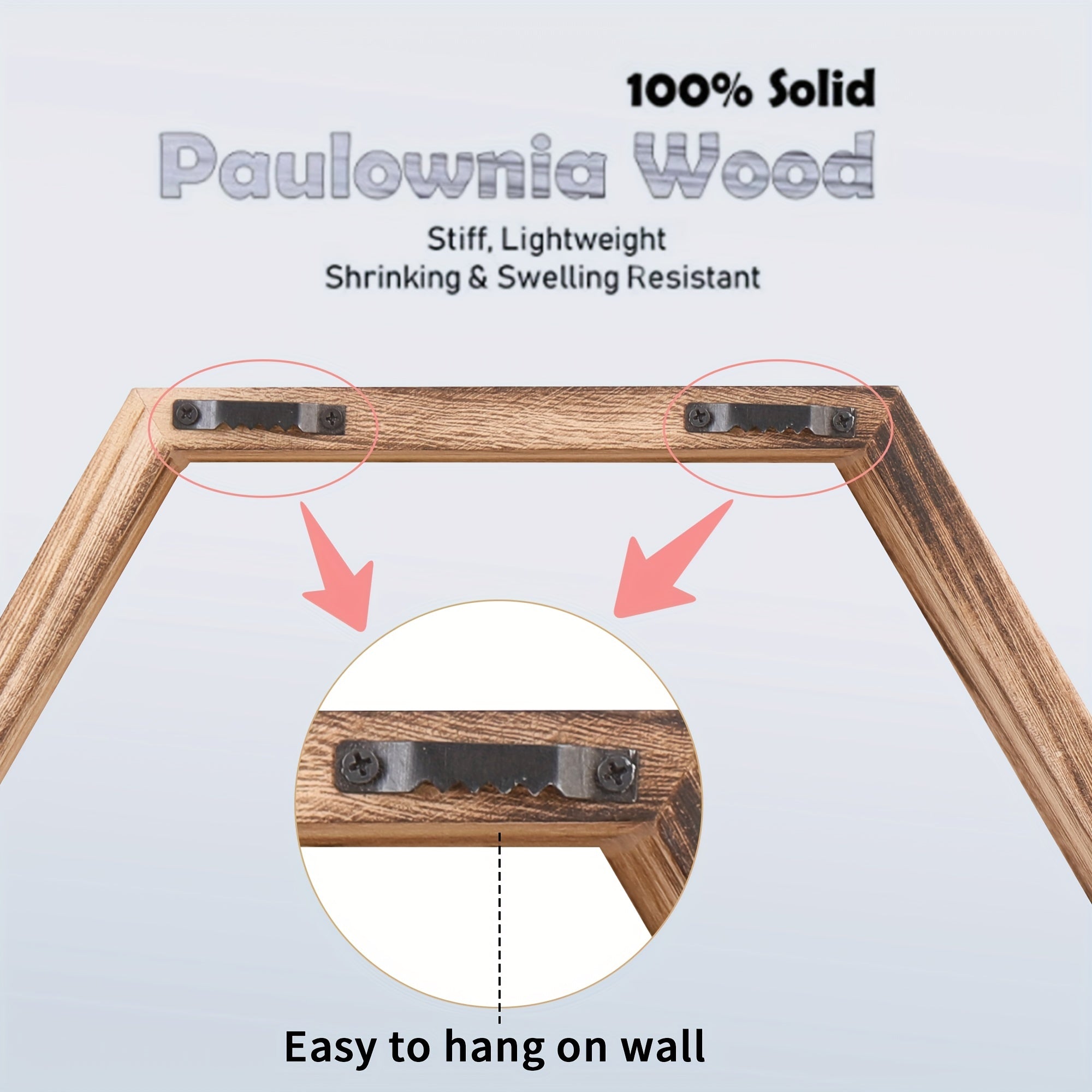 Estantes de pared hexagonales con acabado en madera flotante para baño, dormitorio, sala de estar y almacenamiento