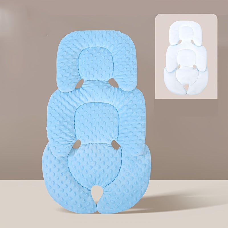 Reversible Baby Stroller Pad for Winter Warmth and Breathability Pink Blue