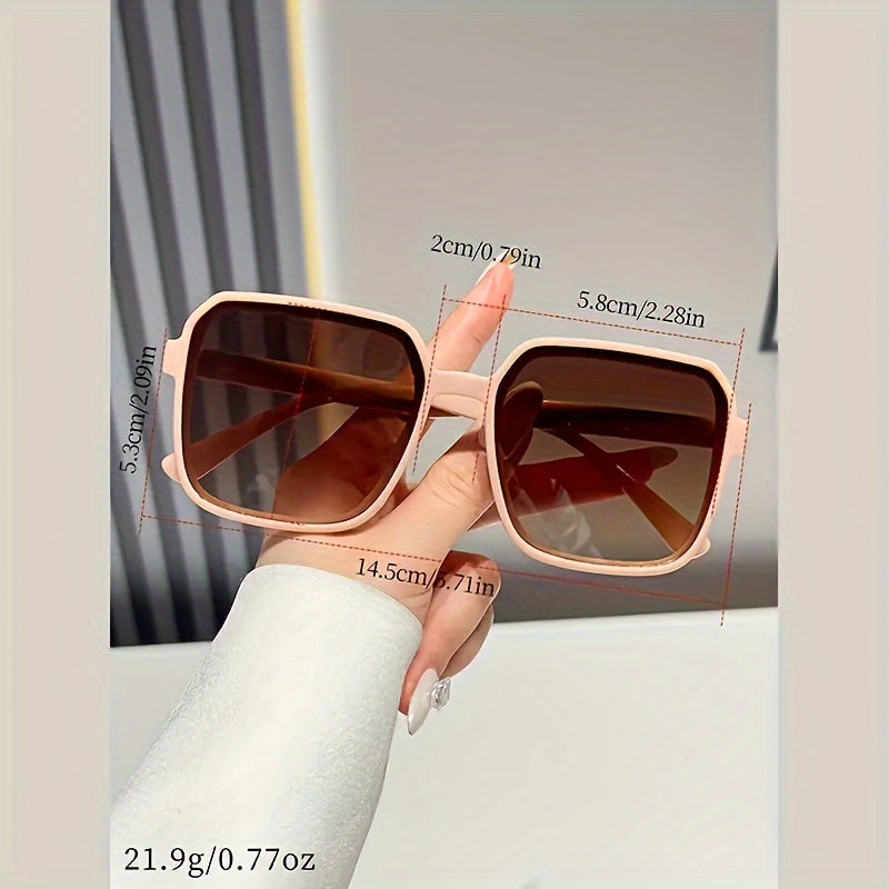 12PC Oversized Plastic Frame Sunglasses for Casual Streetwear