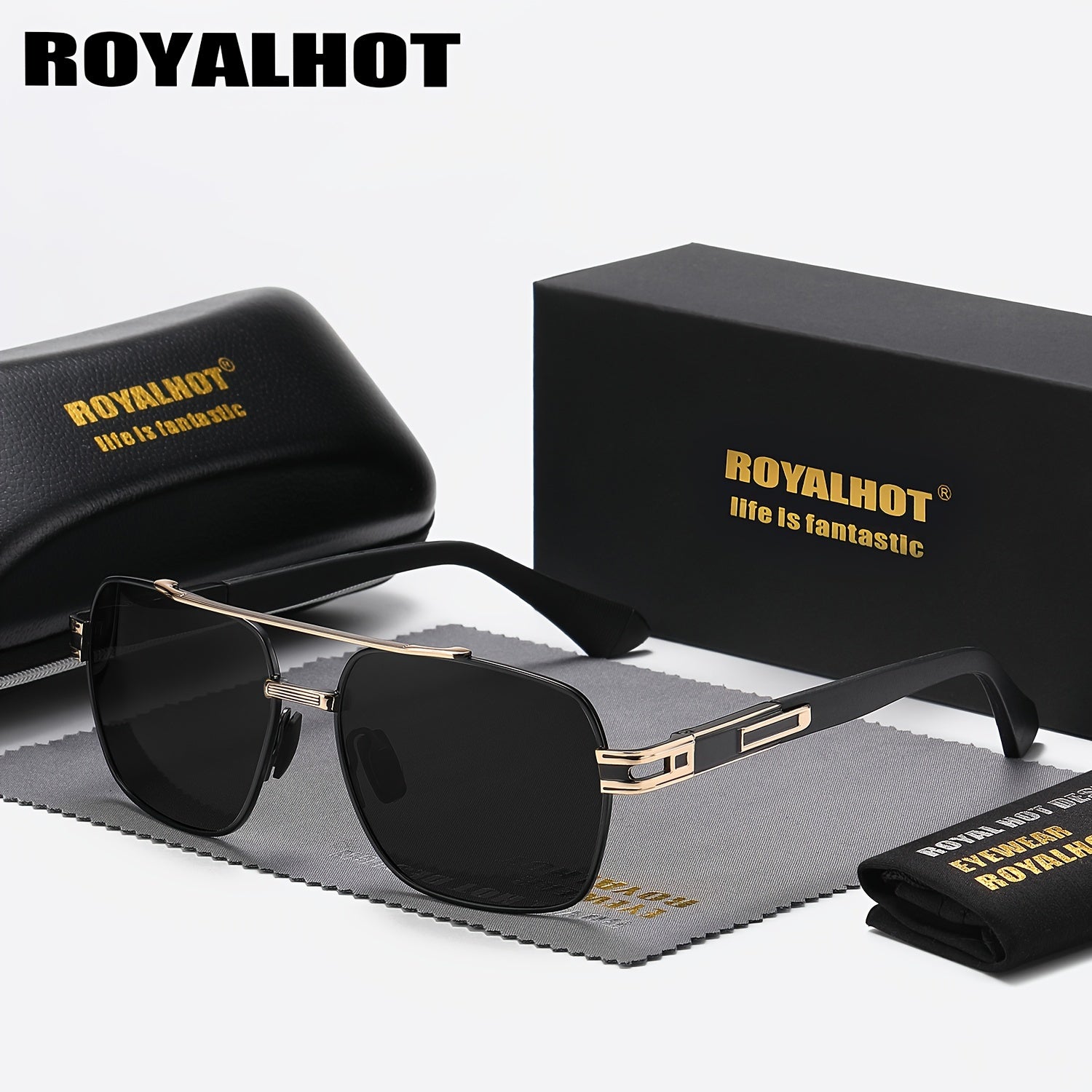 Retro Men's Polarized Metal Driving Sunglasses Unisex Gift Accessory
