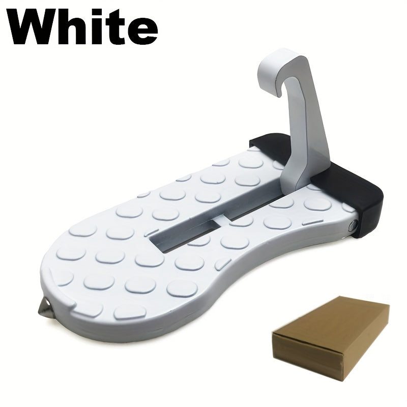 Peldaño para puerta de coche de aleación de aluminio, plegable, para acceso al techo, paso para vehículo oscuro