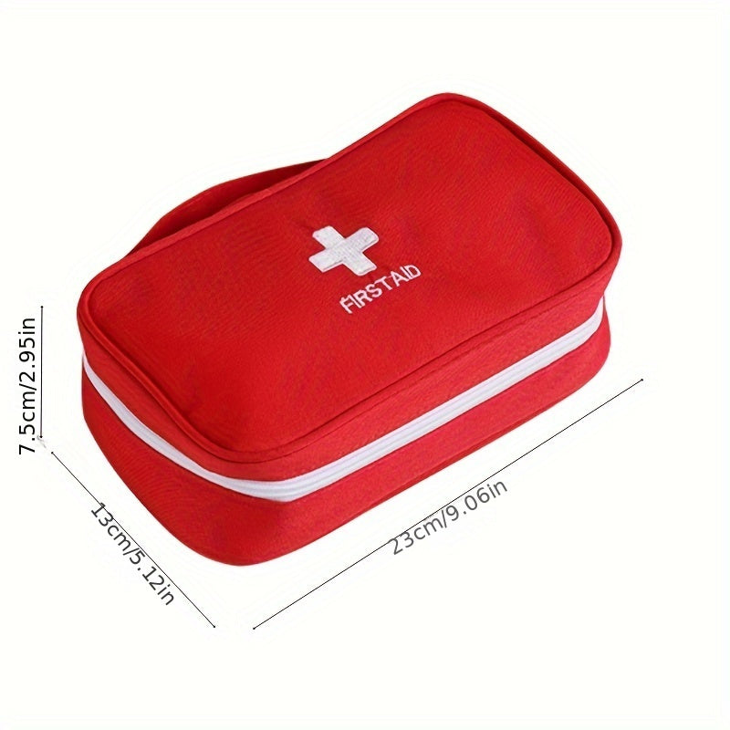 Oxford Cloth First Aid Kit Portable Medical Emergency Bag with Slogan Graphic