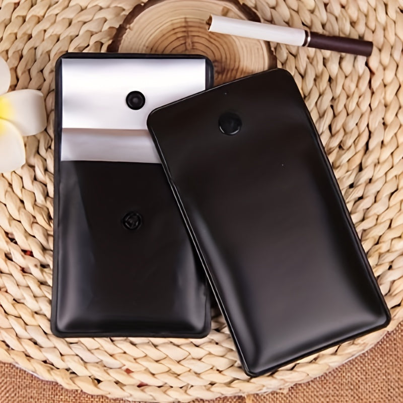 Переносной металлический пепельник с карманом для курения на открытом воздухе и путешествий