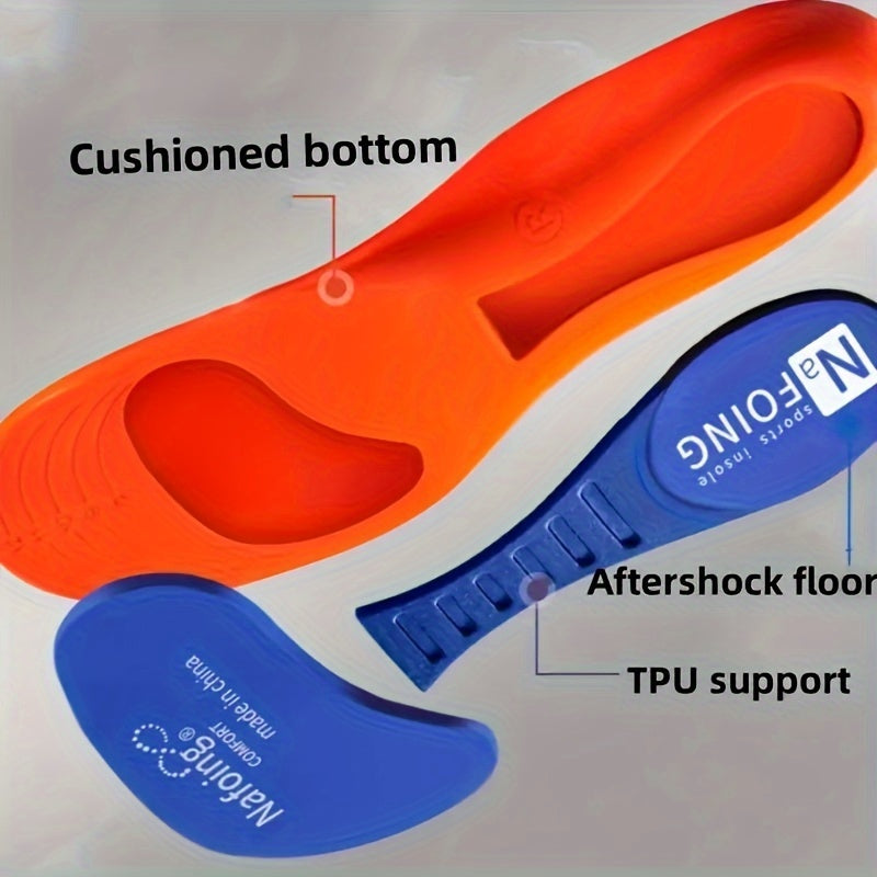 Unisex Shock Absorbing Basketball Insoles Soft Support for Casual Sneakers