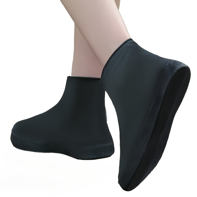 Unisex Waterproof Latex Shoe Covers Non-Slip Rainproof Footwear