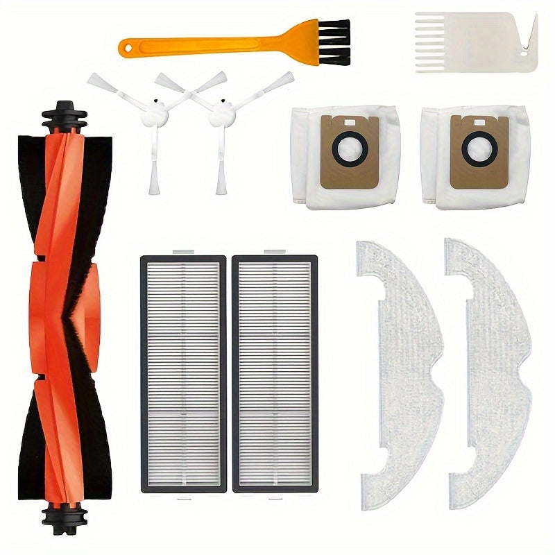 Замените HEPA-фильтр, тряпку для мытья, боковую щетку и мешки для пыли для вашего робот-пылесоса Dreame D10 Plus RLS3D и D10s Plus.