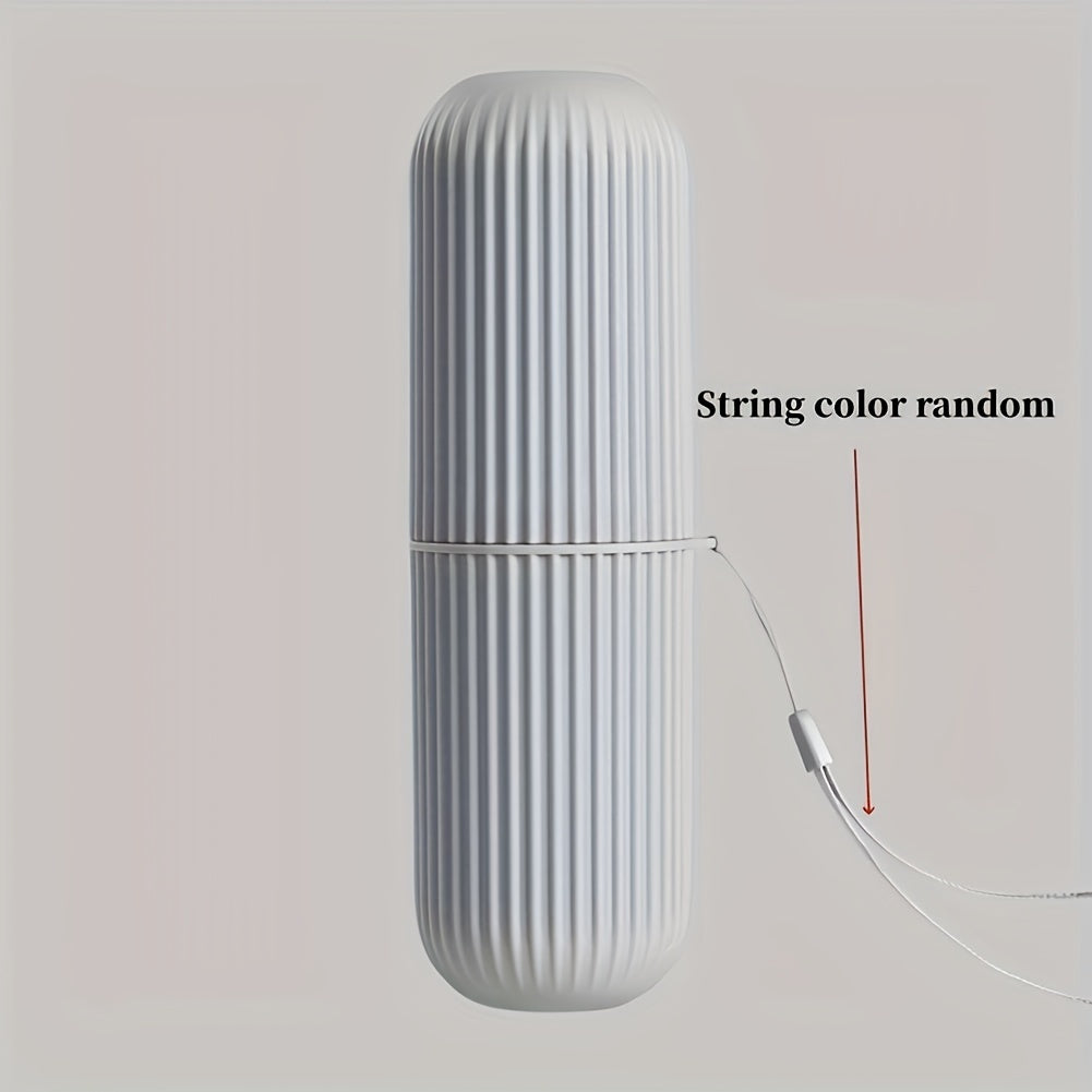 Portable Travel Toothbrush and Toothpaste Storage Case for Bathroom and Outdoor Use