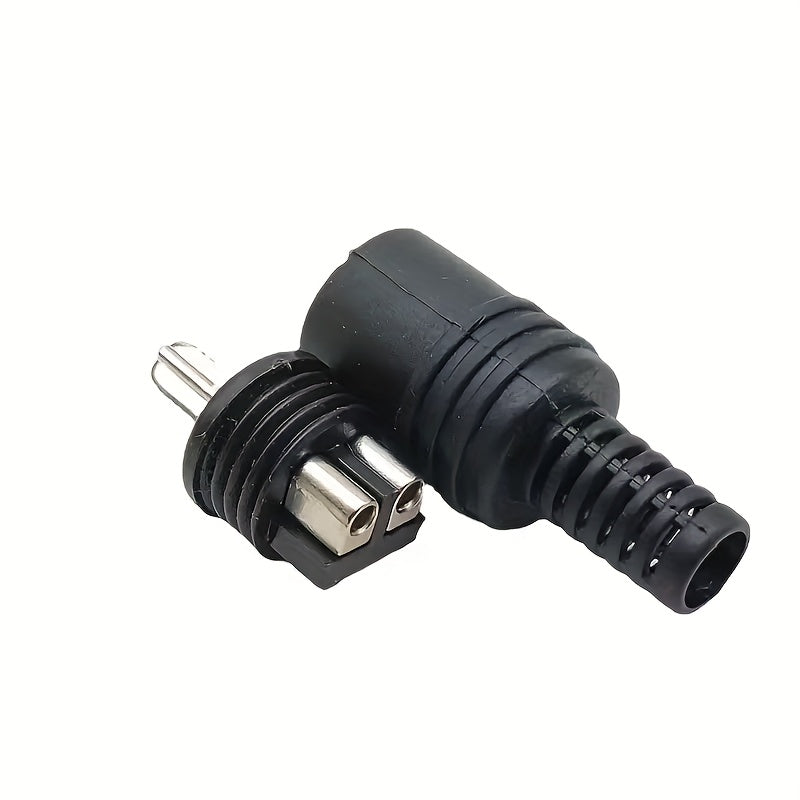 2-Pin T-Shaped Female Plug for Audio Lamp Power Signal Socket 1 or 3 Pairs