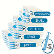 10 ta vakuum siqish saqlash sumkasi kiyimlar va yostiq uchun, joyni tejovchi tashkilotchi