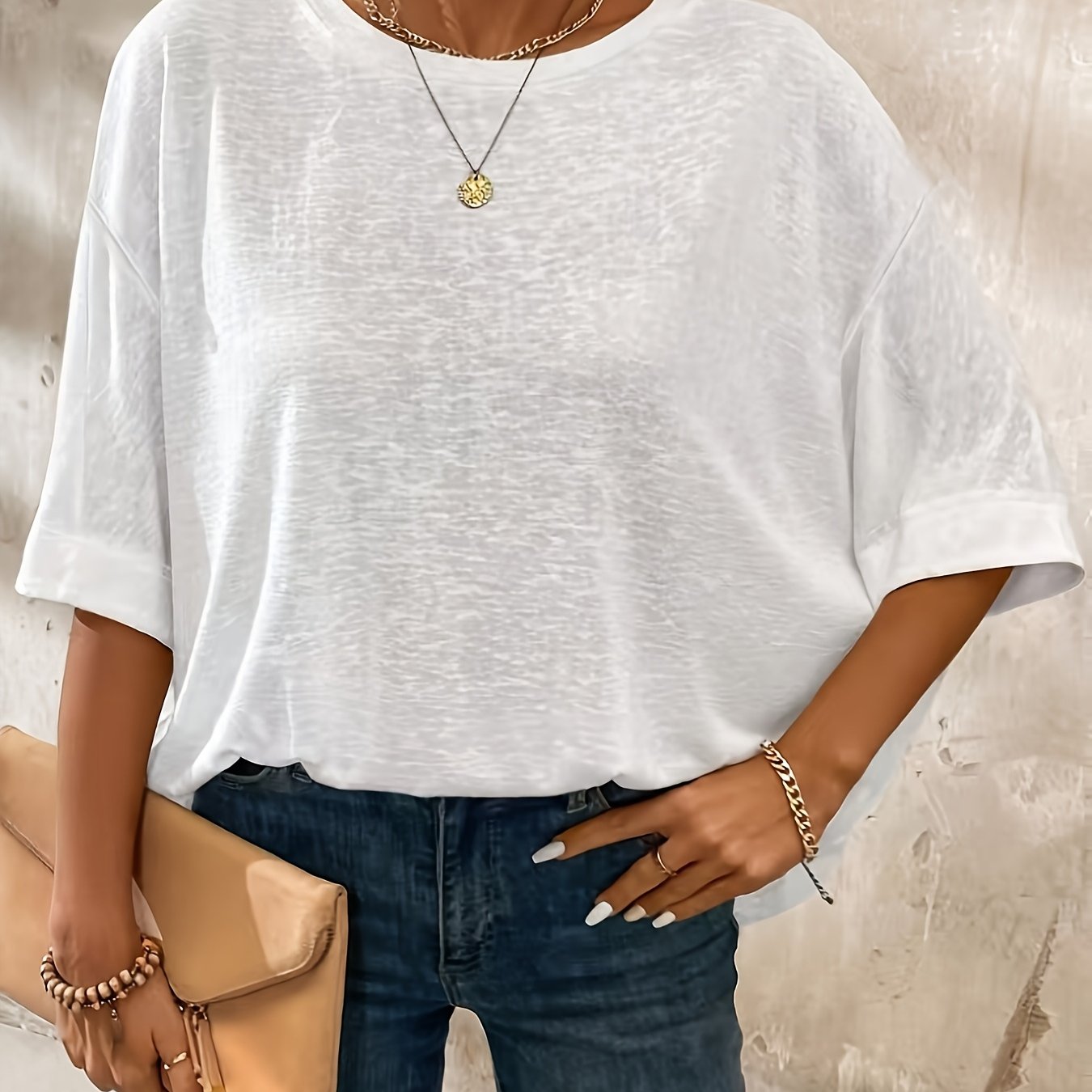 Women’s Casual Short Sleeve T-Shirt Lightweight Breathable Top for All Seasons