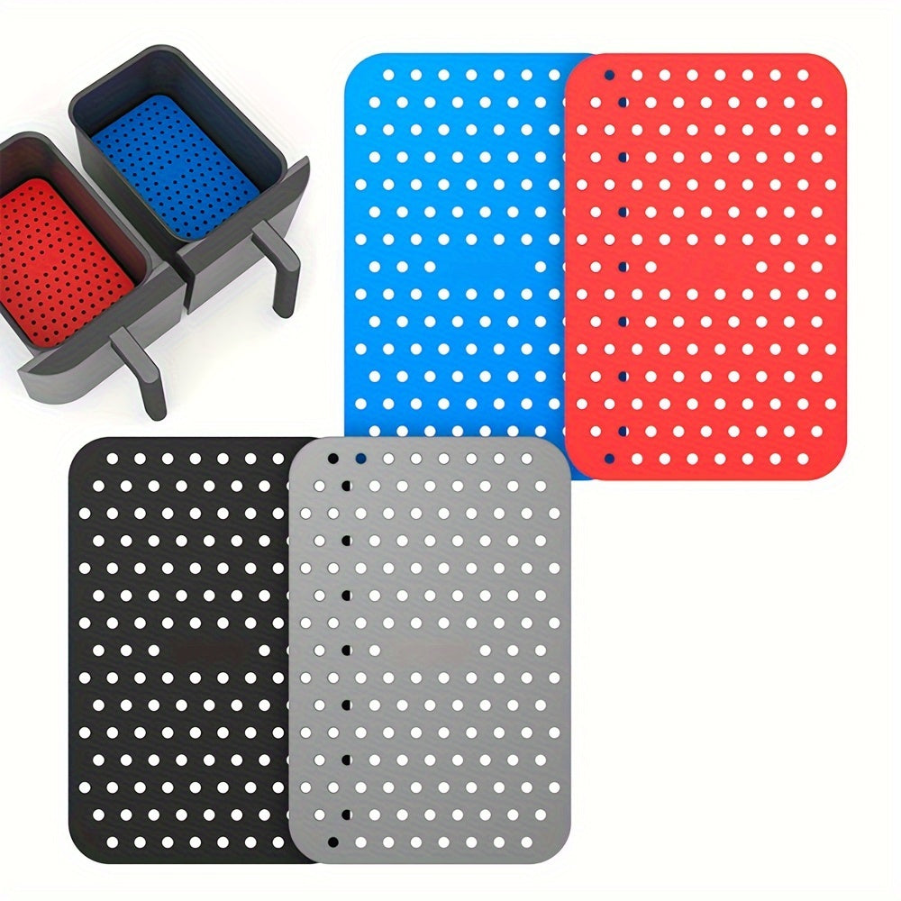 Reusable Silicone Air Fryer Liner Set of 2 Non-Stick Baking Mats for Air Fryers