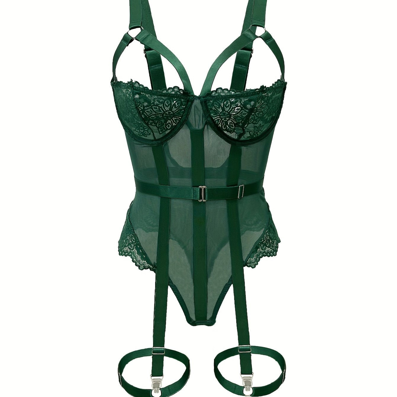 Women's Garter Leg Bodysuit Lingerie Sexy Wear