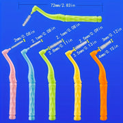 10 dona L-shaklidagi interdental tish cho'tkasi bo'shliq va ortodontik qurilmalarga mos