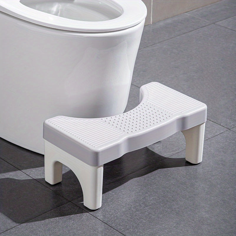 Heavy Duty Plastic Toilet Potty Stool 7-Inch Squatting Step Non-Slip Bathroom Assistance
