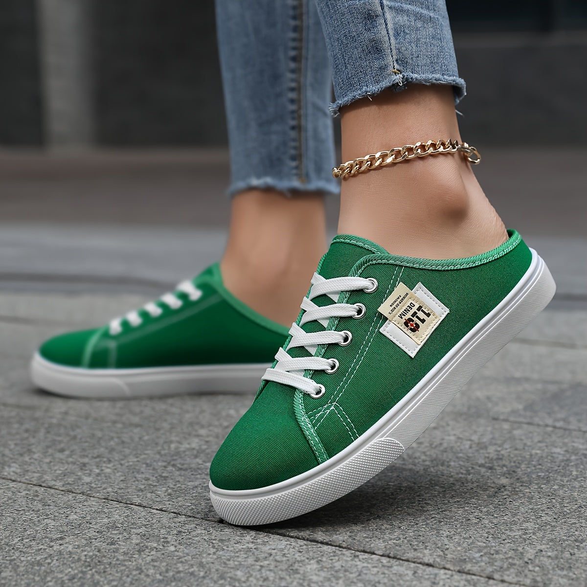 Women's Casual Sports Shoes Flat Sneakers Outdoor Slip-Ons