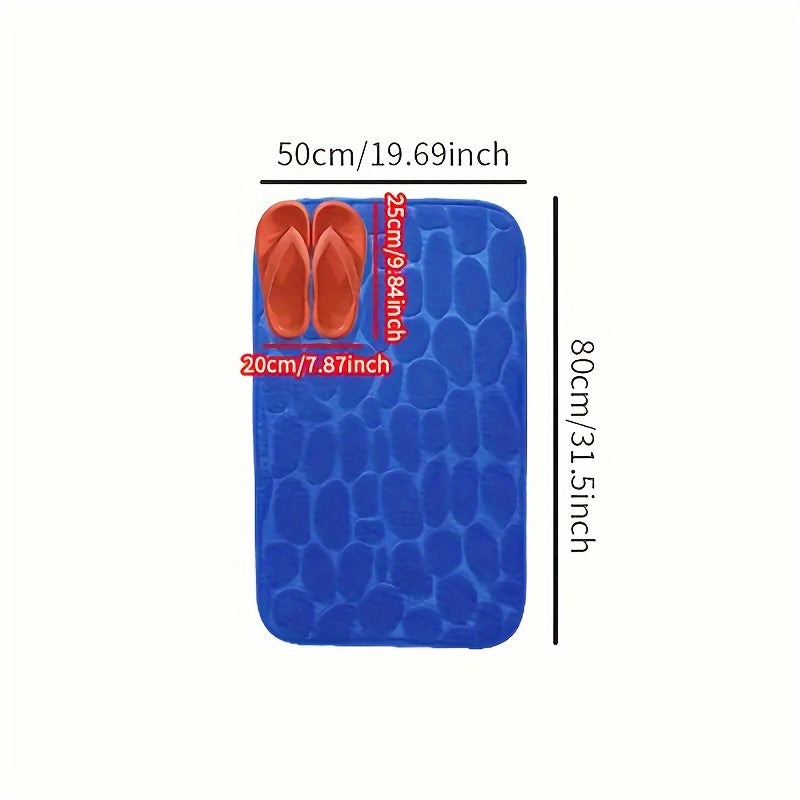 Absorbent Non-slip Bathroom Floor Mat for Wiping Feet, Soft and Durable
