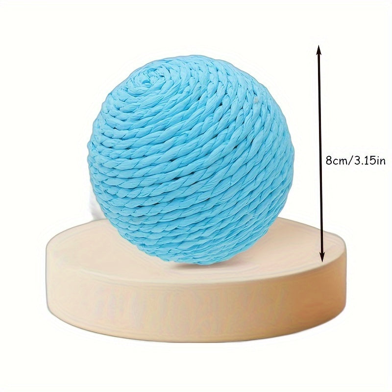 Interactive Cat Toy Ball Made of Cardboard for Cats to Relieve and Play