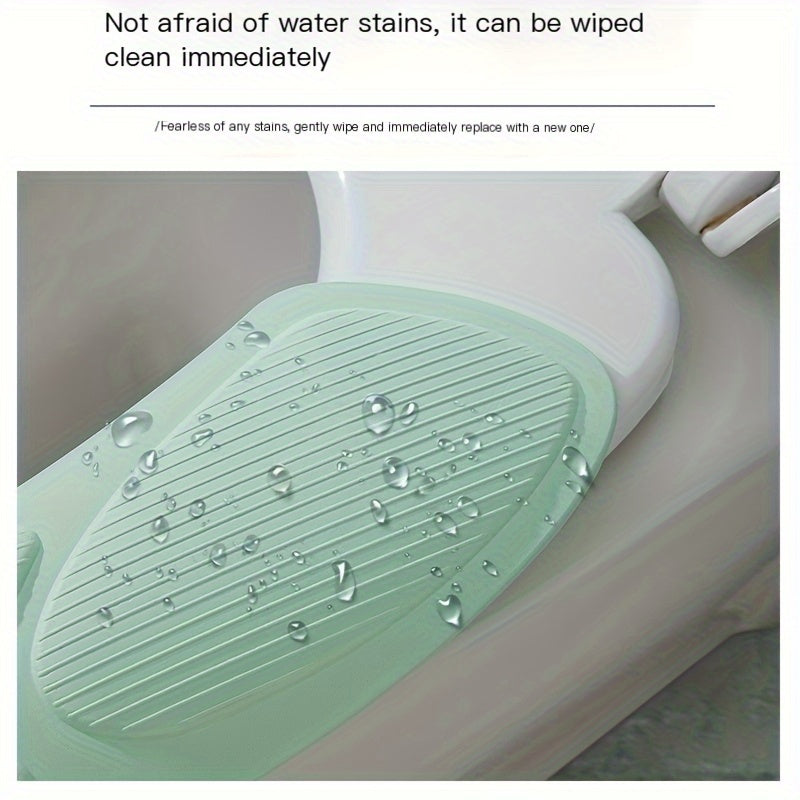 Waterproof Reusable EVA Toilet Sticker for All Seasons Water Washable Electrostatic Adhesive