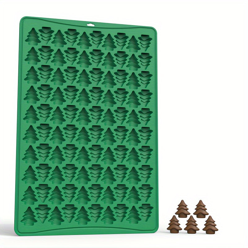 Mini Christmas Tree Chocolate Mold 100 Cavity Silicone for Candy and Fondant