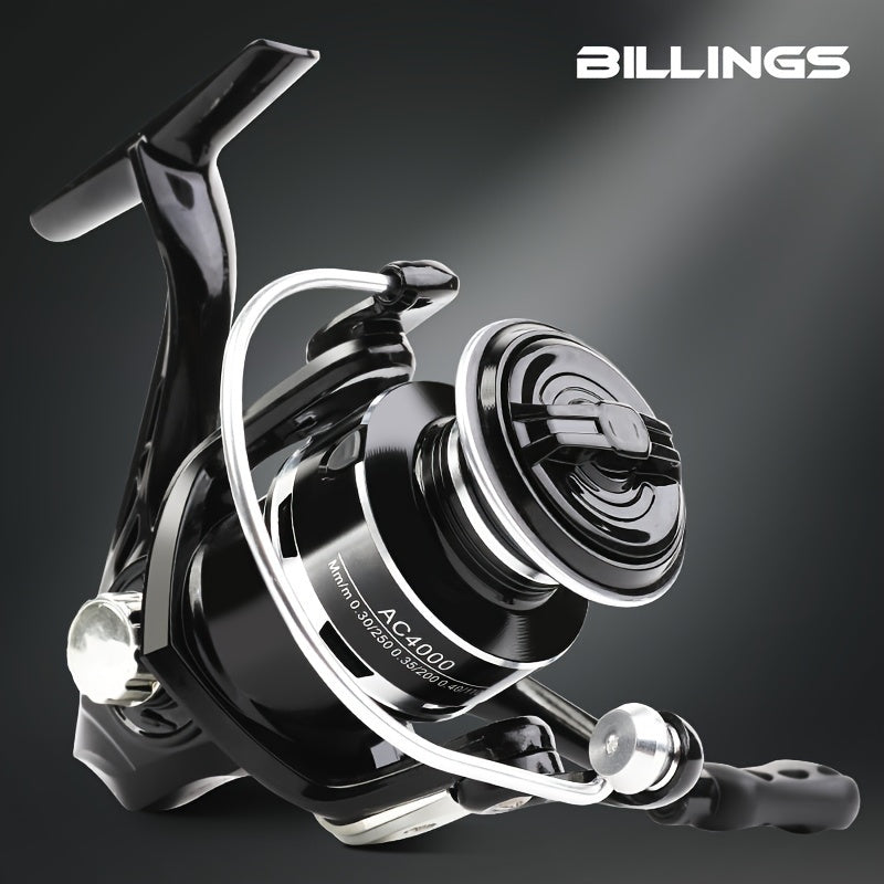 Spinning Fishing Reel 1000-7000 Series Aluminum Alloy Saltwater Freshwater 5.2:1 Gear Ratio