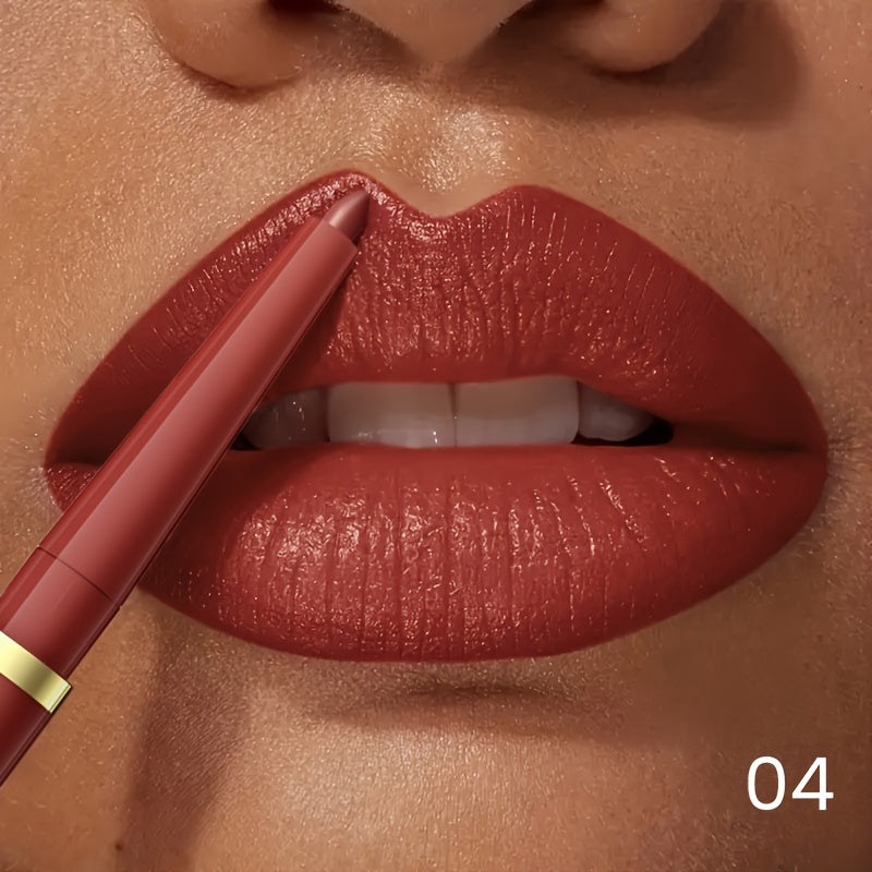 Women's Waterproof Nude Lip Liner, Matte, Long-Lasting, Retractable